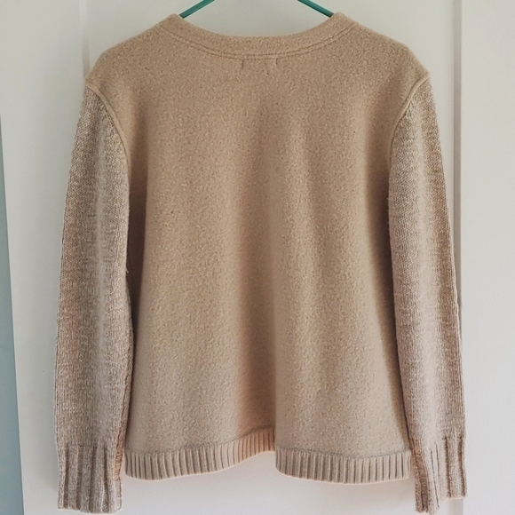 Sundance Merino Wool Alpaca blend jacket cream color size small - Picture 7 of 9